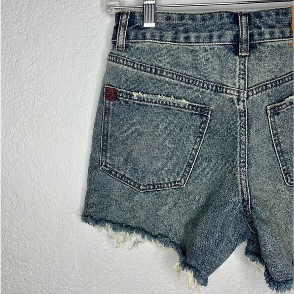 BDG Urban Outfitters A-Line Cutoff Raw Hem Women's Mid-Rise Jean Shorts Size 25 - Picture 8 of 13